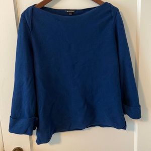 Massimo Dutti Blue structured Sweater